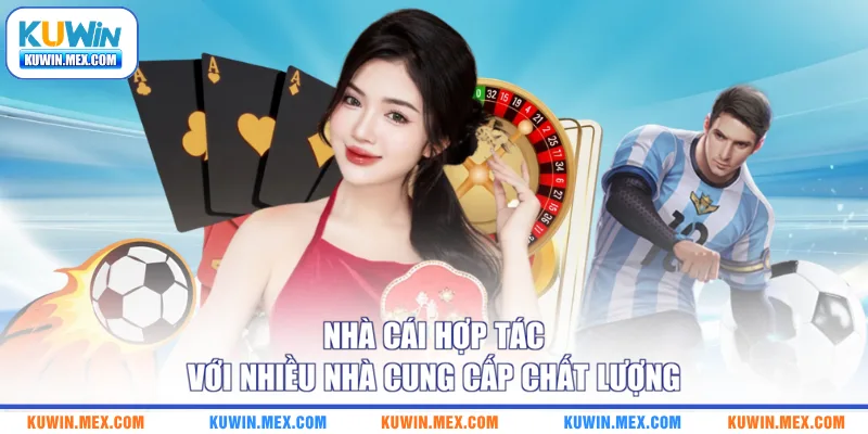 Nhà cái hợp tác với nhiều nhà cung cấp chất lượng