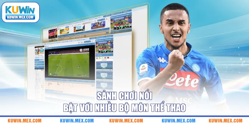 Sảnh chơi nổi bật với nhiều bộ môn thể thao